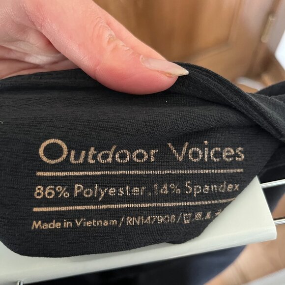 Outdoor Voices Leggings Dark Gray, Size L - Picture 4 of 4
